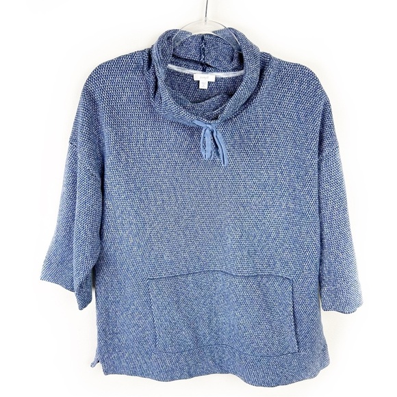 J. Jill Sweaters - PureJill J. Jill Cotton marled long sleeve cowl neck sweater size: M Petite